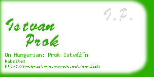 istvan prok business card